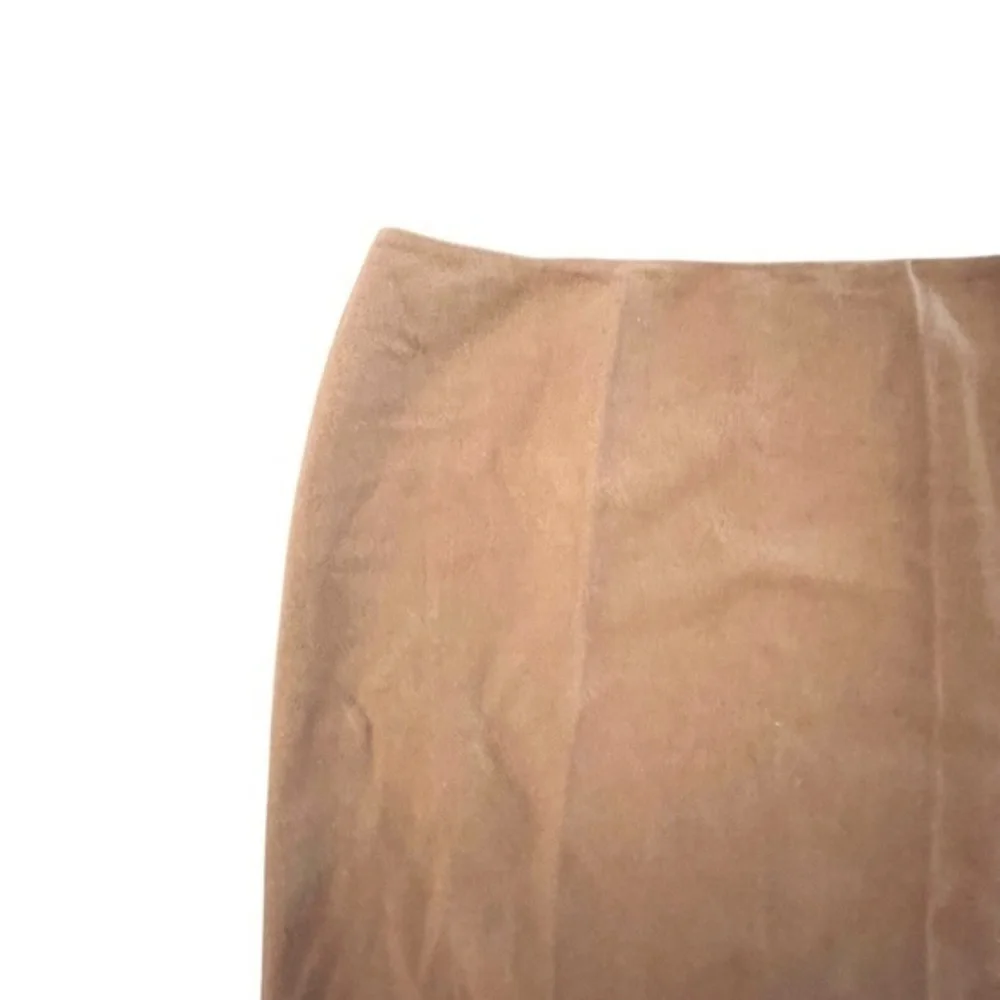 100% Wool Short Skirt Jones New York Signature Size 16 NWT Lined‎ Brown Fringe